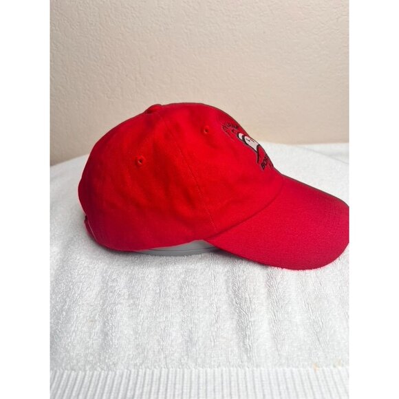 Eastbourne Borough F.C. Red Baseball Cap Adjustable Embroidered Logo Priory Lane - Picture 3 of 11